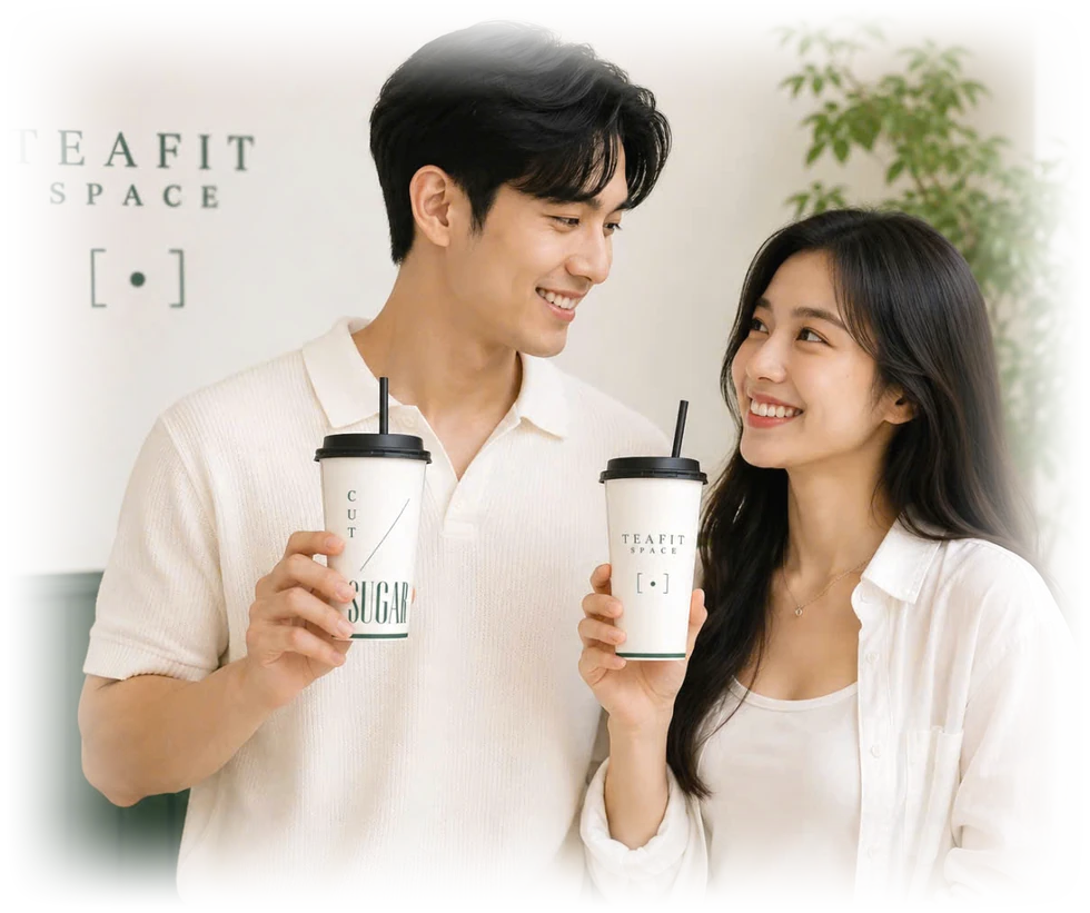 Khách hàng tại không gian TEAFIT SPACE