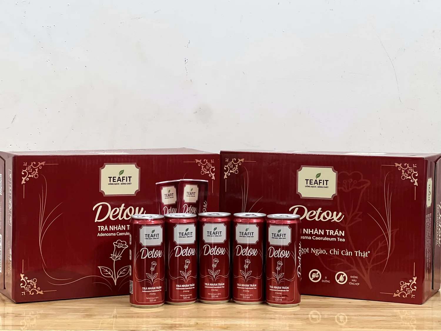 TEAFIT Detox Adenosma tea — 320 ml cans and case